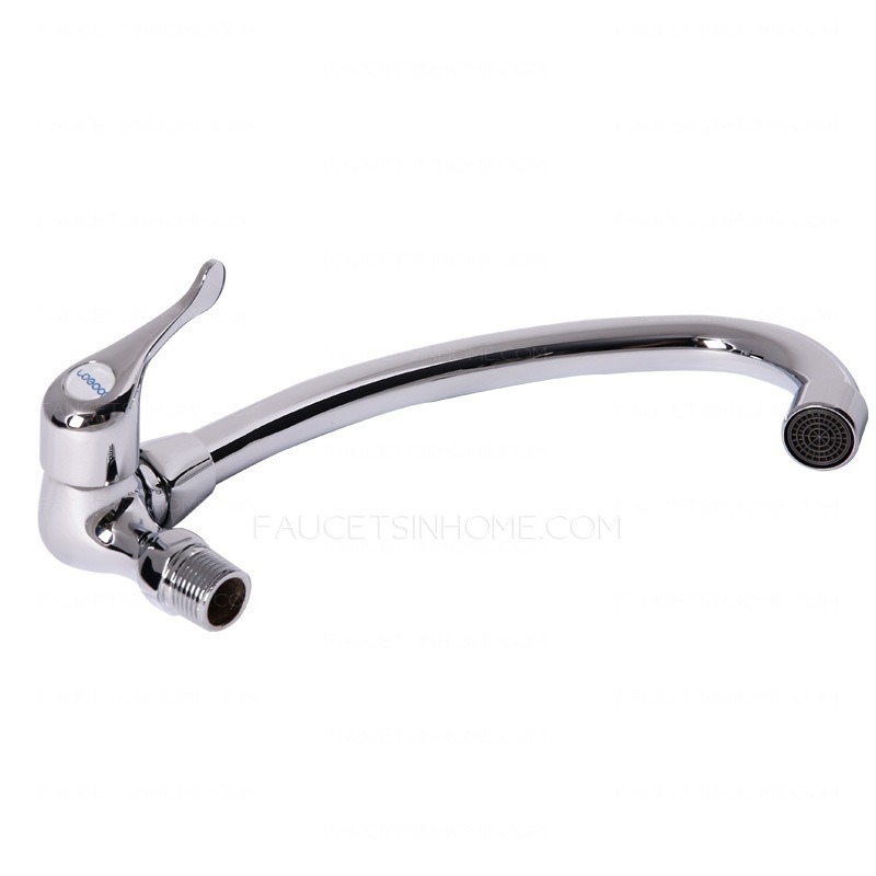 Simple Cold Water Only Wall Mounted Bathroom Sink Faucet