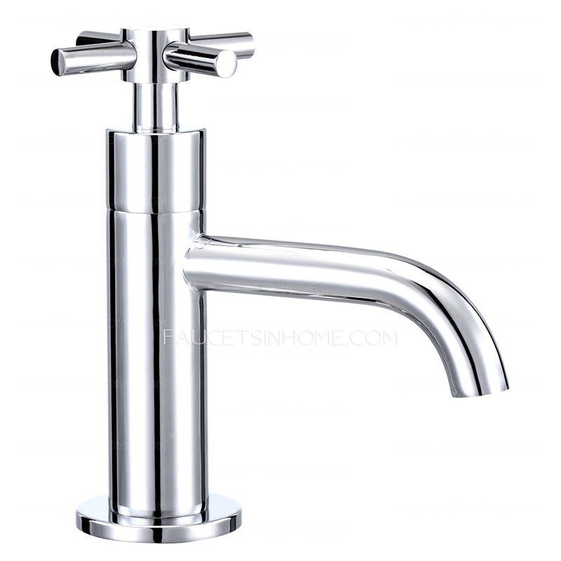 Vintage Single Hole Cold Water Only Bathroom Sink Faucet