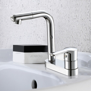 Best Design Two Holes Deck Mounted Bathroom Sink Faucet