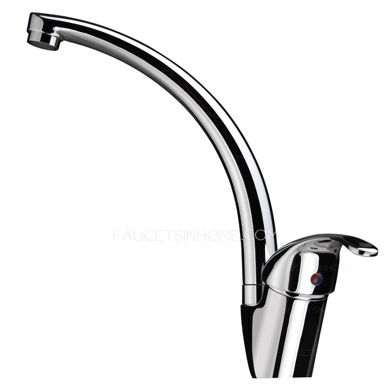 Classic Rotatable Brass Single Handle One Hole Kitchen Faucet