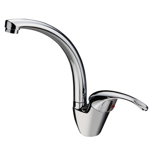 Classic Rotatable Brass Single Handle One Hole Kitchen Faucet