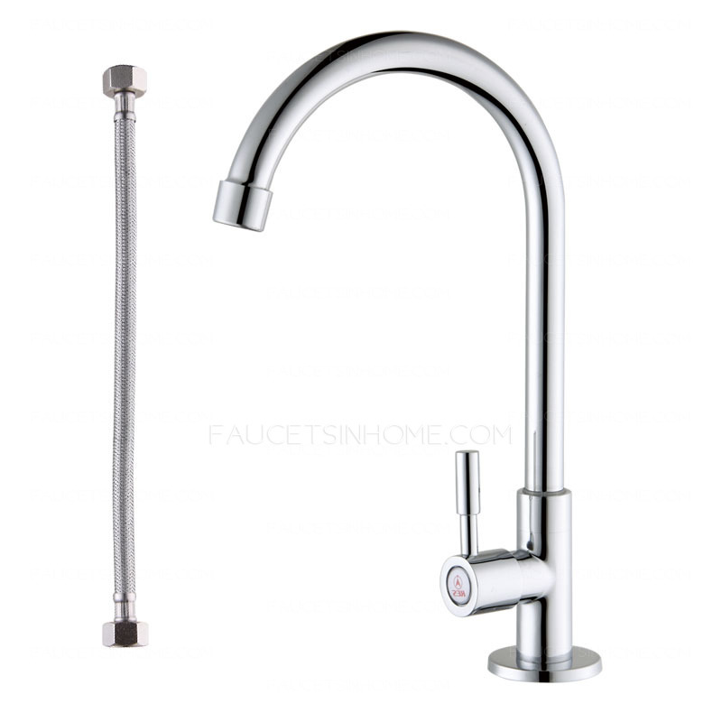 Sleek Cheap Single Handle Cold Water Only Kitchen Faucet