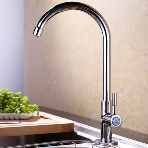 Sleek Cheap Single Handle Cold Water Only Kitchen Faucet