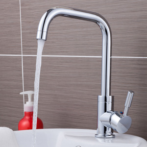 Modern Design Rotatable Thick Material Kitchen Faucet