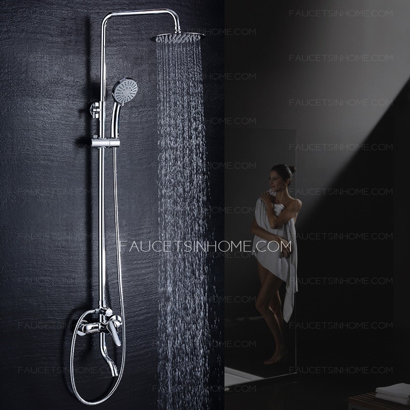 Designed Elevating Pipe Shower Faucet With Hand Shower