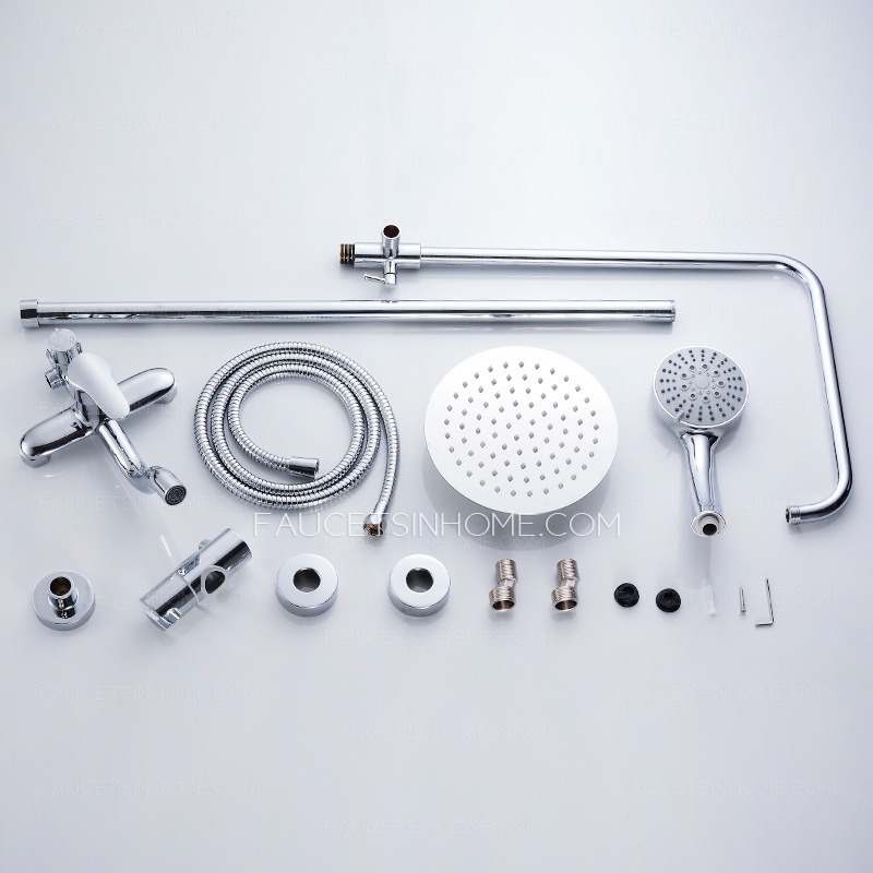 Designed Elevating Pipe Shower Faucet With Hand Shower