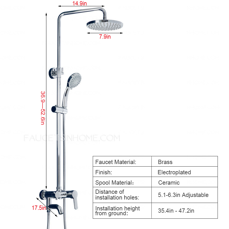 Modern Automatic Return Brass Casting Shower Faucet Set