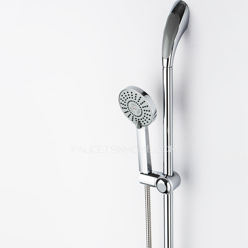 High End Shower Faucet Set With Elevating Pipe And Hand Shower