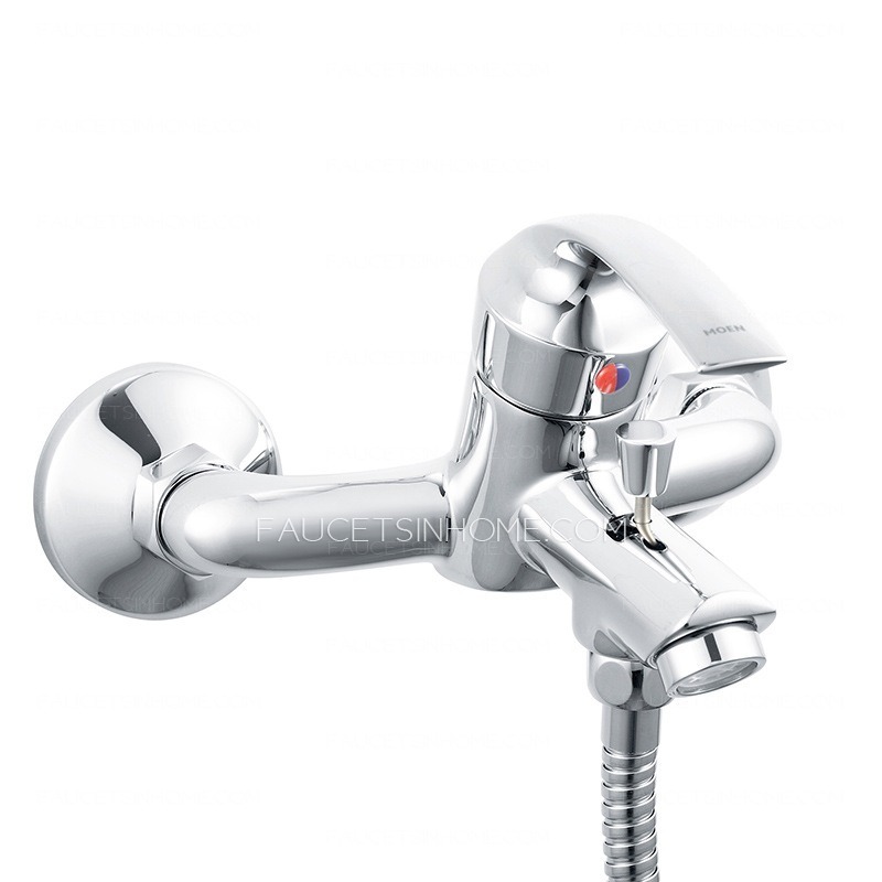 Modern Shower Faucet Set With Single Handle And Hand Shower