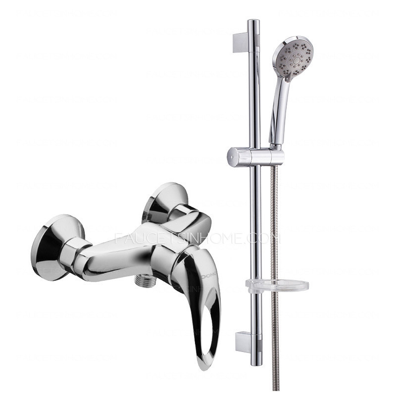 Fashion Hand Shower In Shower Faucet With Elevating Pipe 