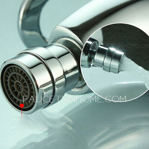 Fashion Red Handle Bidet Faucet With Deck Mounted