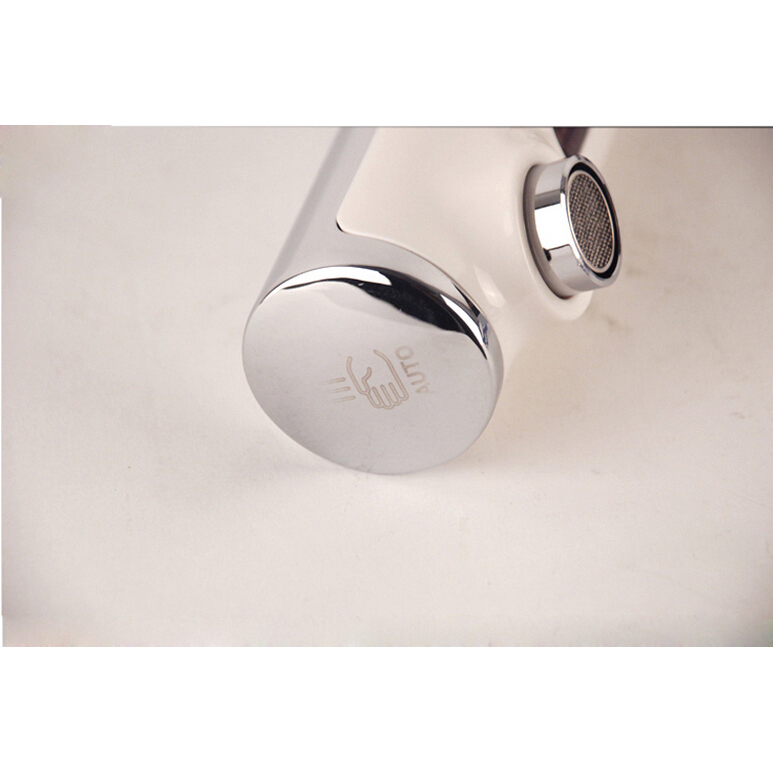 Fashion White Automatic Touchless Faucet With Hands Free