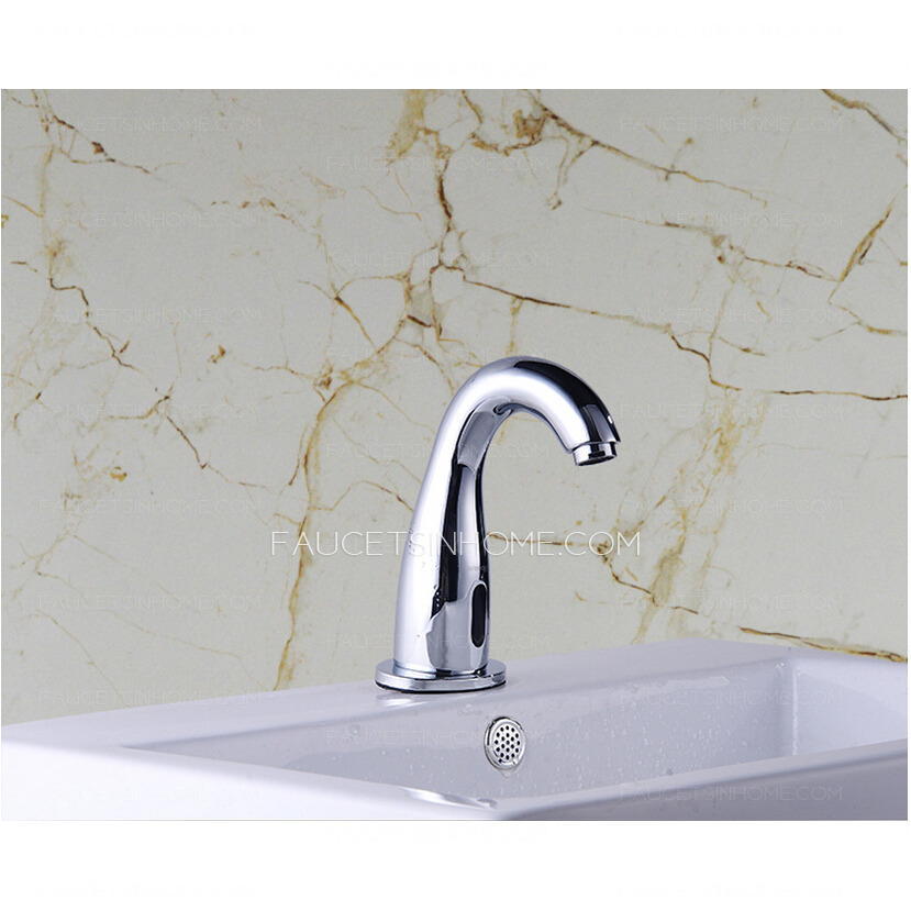 Simple Brass AC Power Cold And Hot Water Touchless Faucet