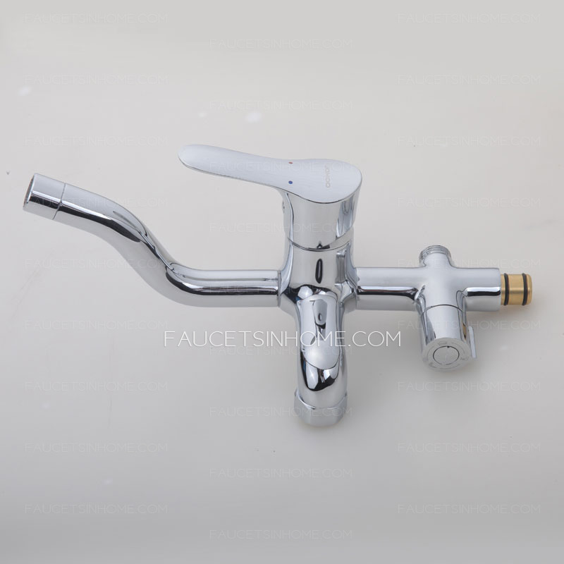 Contemporary Shower Faucet With Square Shaped Top Shower 