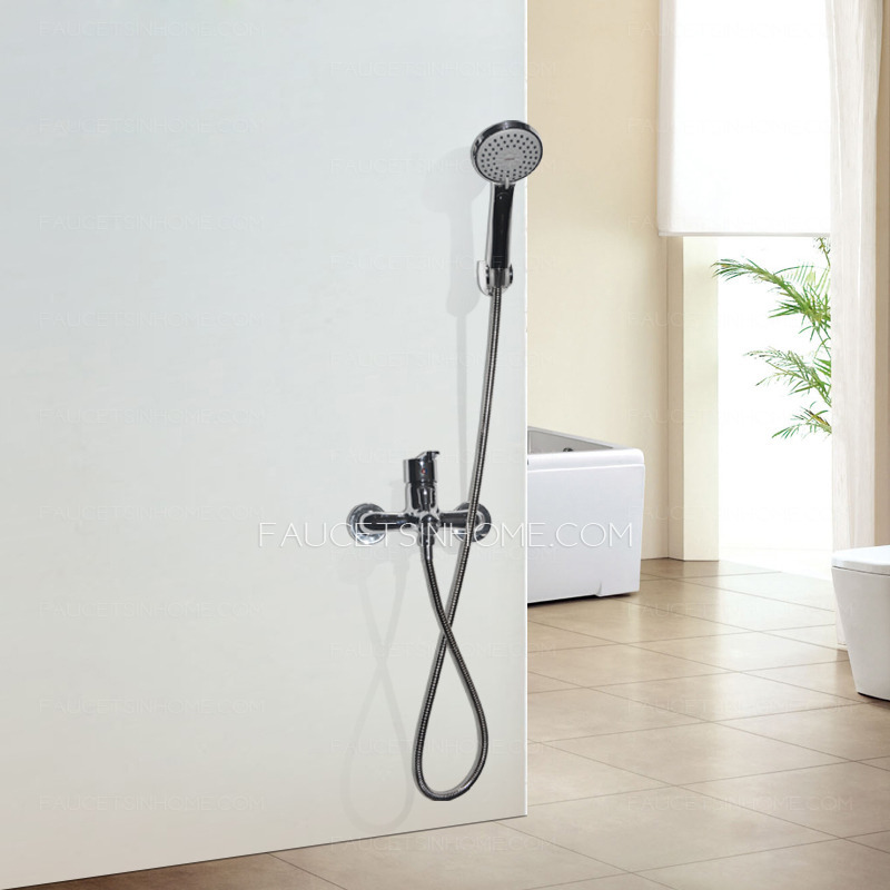 Modern Wall Mounted Tub And Bath Shower Faucet