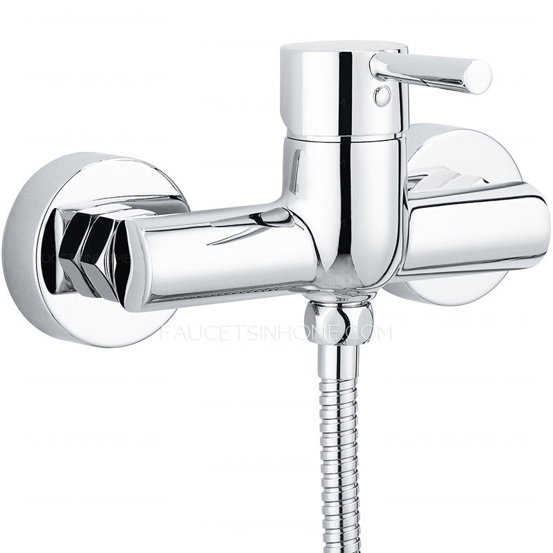 Simple Brass Hand Held Shower In Outside Shower Faucet 