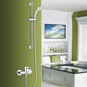 Simple Brass Hand Held Shower In Outside Shower Faucet 