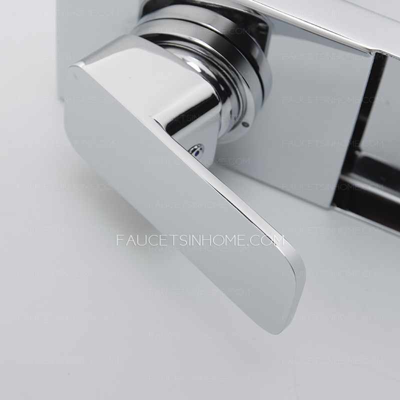 Modern LED Heighting Deck Mounted One Hole Shower Faucet 