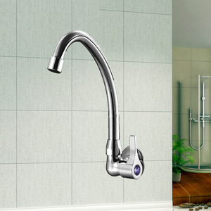 Discount Brass Fast Flow Clod Water Wall Mounted Kitchen Faucet