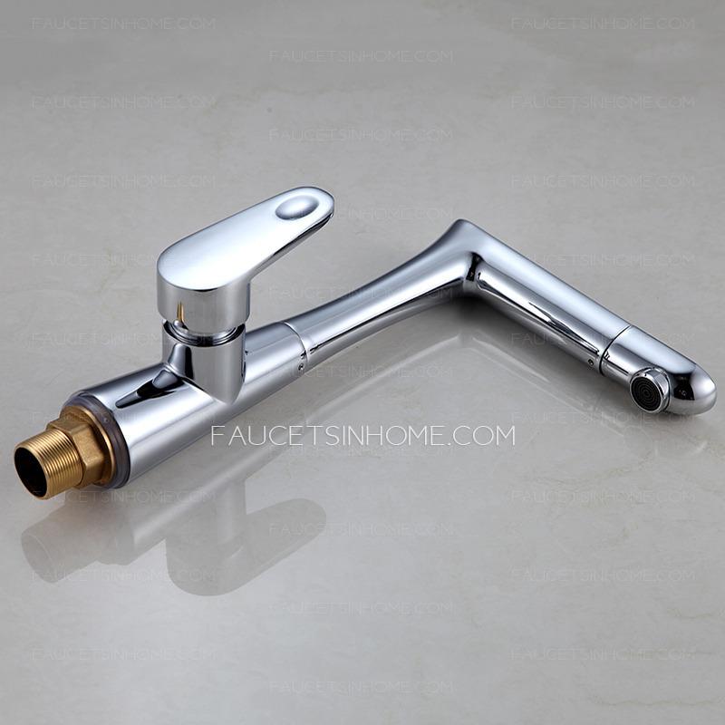 Top Rated Rotatable Brass Deck Mounted Kitchen Faucet