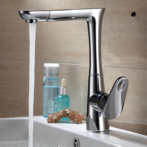 Top Rated Rotatable Brass Deck Mounted Kitchen Faucet