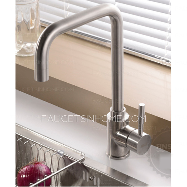 Top Rated Polished Nickel Kitchen Faucet With Pb Free Stainless Steel 