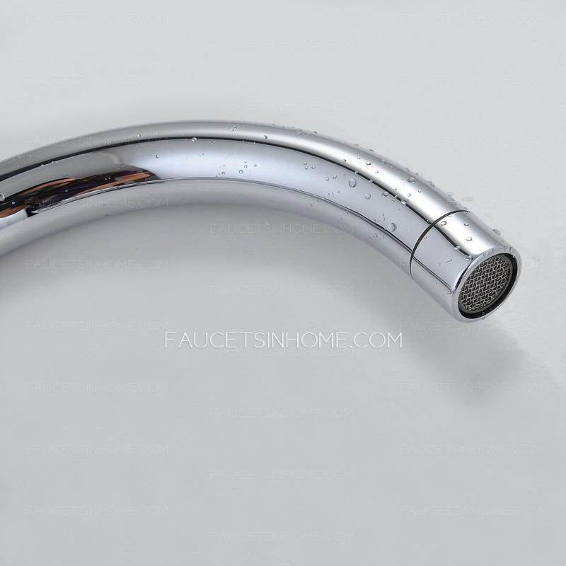 Unique Kitchen Faucet Of two Cross Handles and Wall Mounted