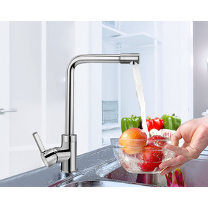 Top Rated Rotatable Single Handle One Hole Kitchen Sink Faucet