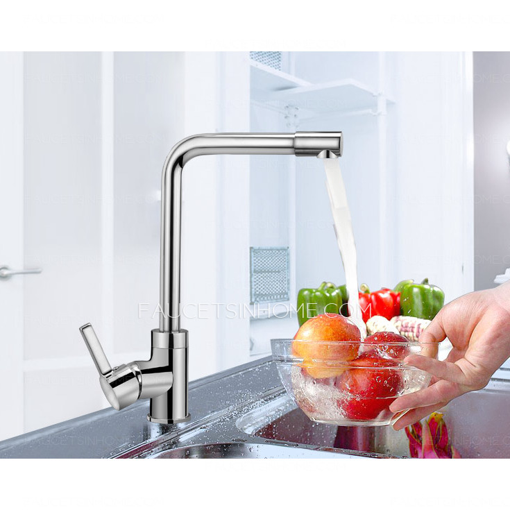 Top Kitchen Faucet Of One Hole Single Thick Handle 