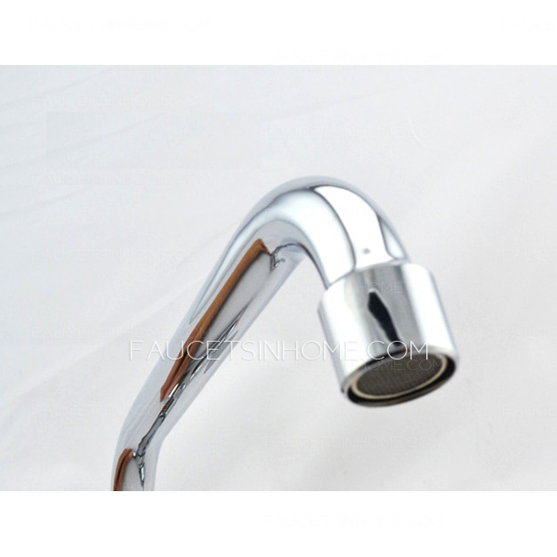 Wholesale Full Rotatable Cold Water Wall Mounted Kitchen Sink Faucet 