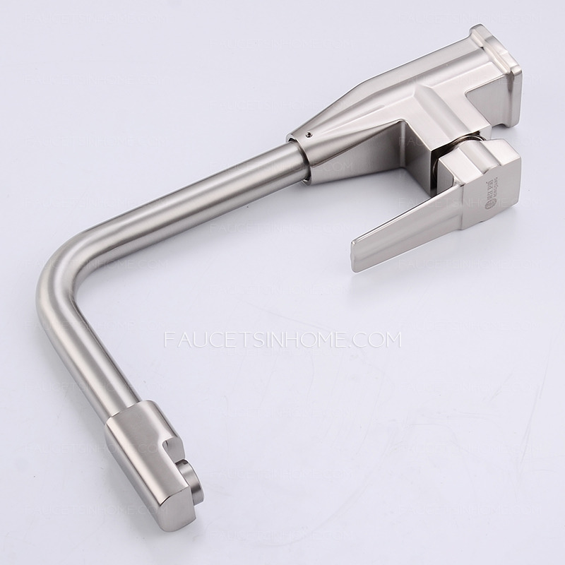 Professional Stainless Steel Kitchen Sink Faucet Of Polished Nickel