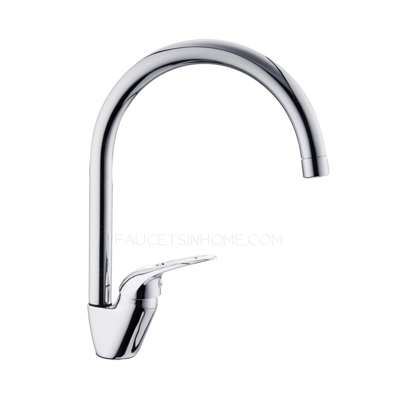 Contemporary Environmental Brass Rotatable Kitchen Sink Faucet 