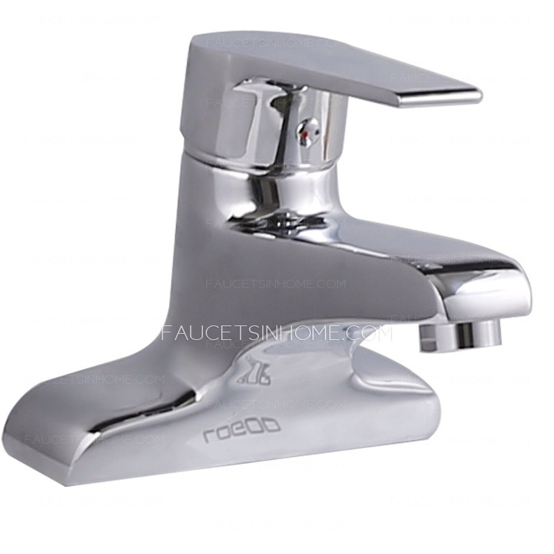 Commercial Two Holes Brass Centerset Bathroom Sink Faucet