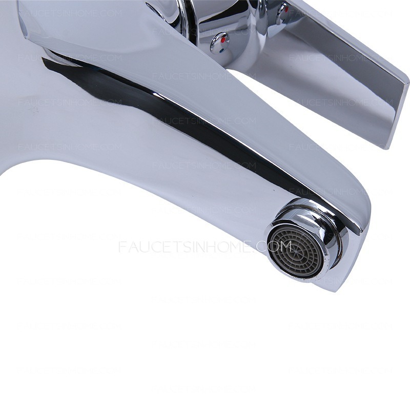 Commercial Two Holes Brass Centerset Bathroom Sink Faucet