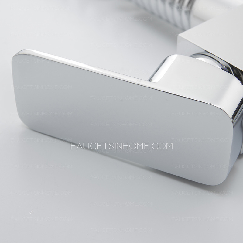Convenient Pullout Spray Rotatable LED Kitchen Sink Faucet