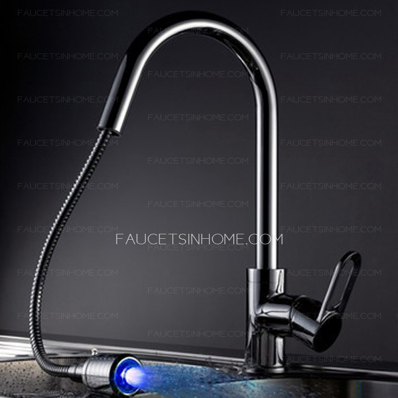 Fashion 360 Degree Rotatable LED Kitchen Sink Faucet