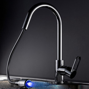 Fashion 360 Degree Rotatable LED Kitchen Sink Faucet