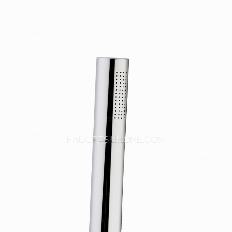 Modern Pb Free Brass Pullout Spray Bathtub Shower Faucet 