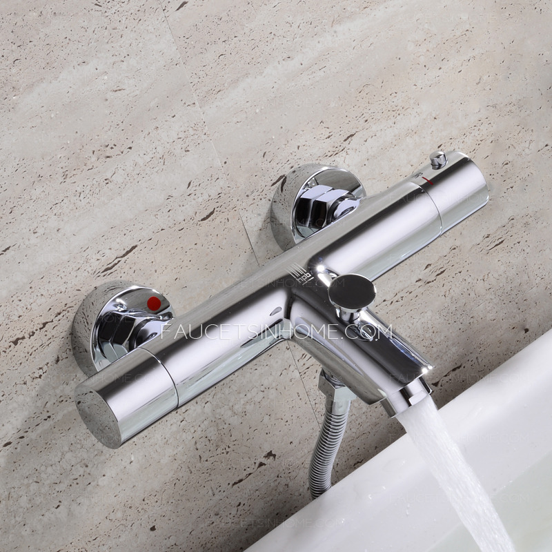 Simple Brass Two Handles Bathtub Faucet Without Shower 