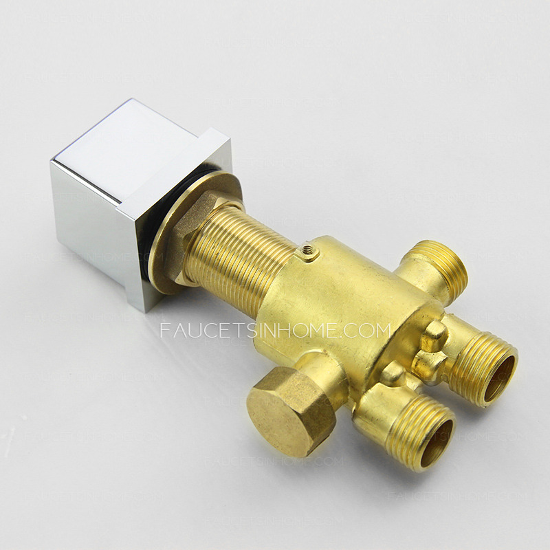 High End Brass Four Holes Bathtub And Shower Faucet 