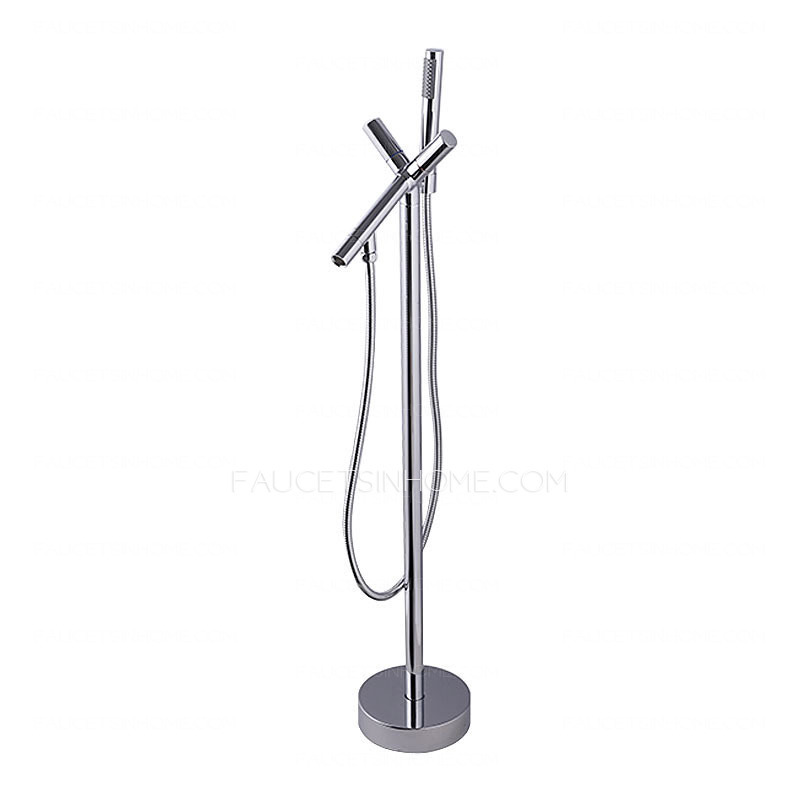 Fashion Brass Chrome Clawfoot Bathtub Shower Faucet 