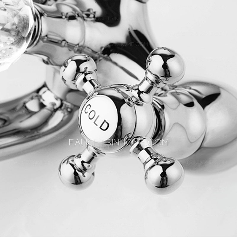 Luxury Silver Vintage Wall Mount Bathtub Shower Faucet