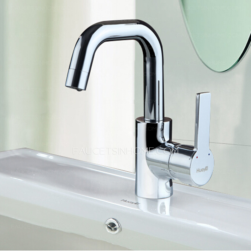 Best Thick Brass Rotatable Heightening Bathroom Sink Faucet 