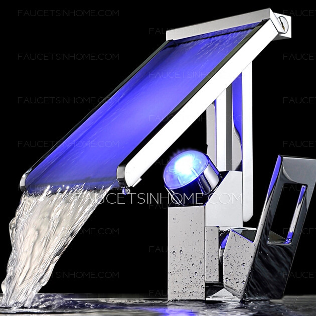 High End Automatic Sensing One Hole LED Sink Faucet
