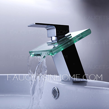 Discount One Hole Single Handle Waterfall LED Faucet