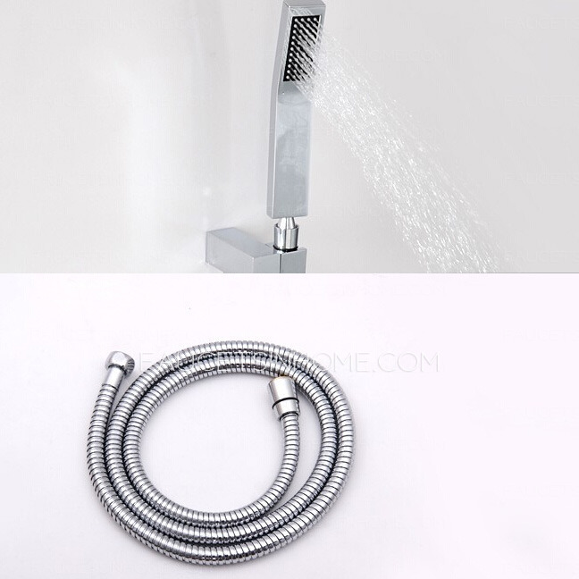 Designed Waterfall Wall Mount Three Hole Bathtub Shower Faucet