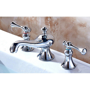 Luxury Two Handle Side Spray Bathtub Faucet For Bathroom