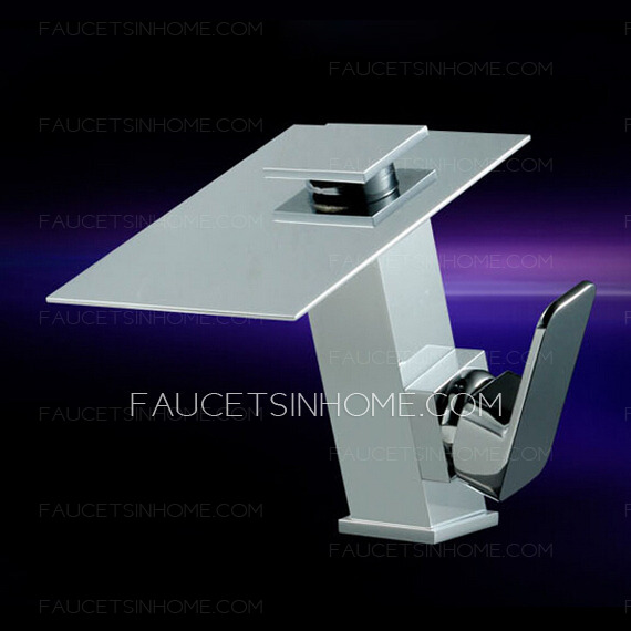 High End Waterfall LED Faucet With Single Handle