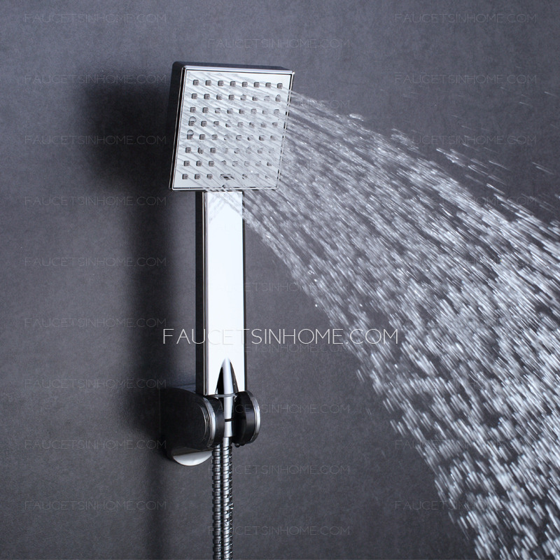 Simple Three Hole Wall Mount Tub Shower Faucet