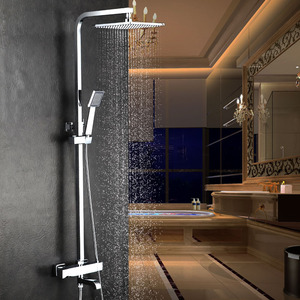 Top Rated Thermostatic Outdoor Shower Faucet With Top Shower